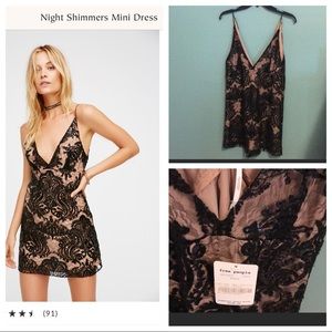 Free people night shimmers dress size 6 NWT